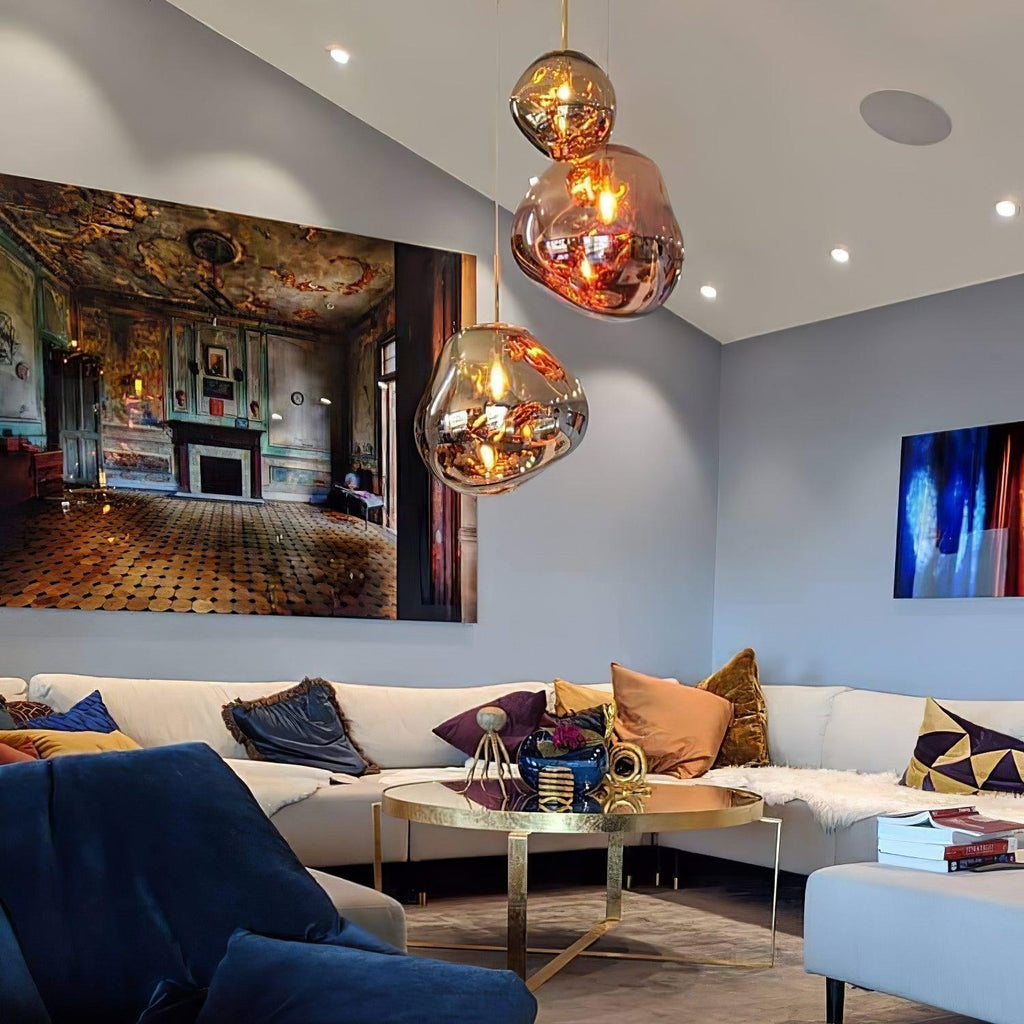 Contemporary Lava Ceiling Suspension Lighting Lobby