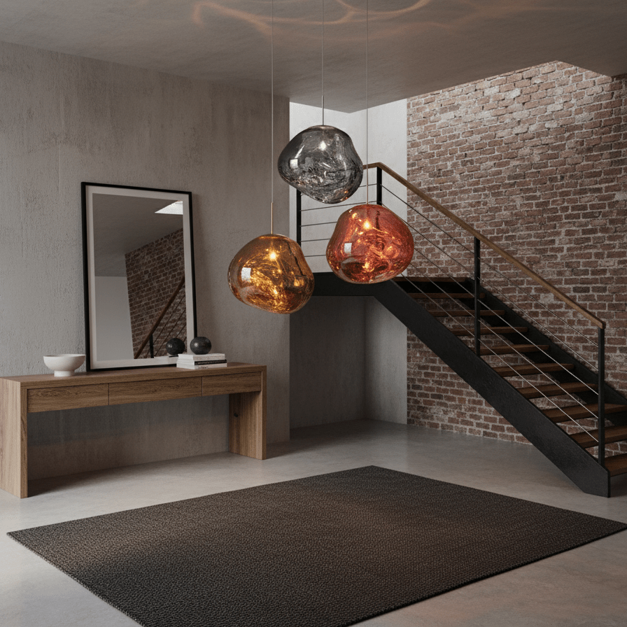 Contemporary Lava Ceiling Suspension Lighting Lobby