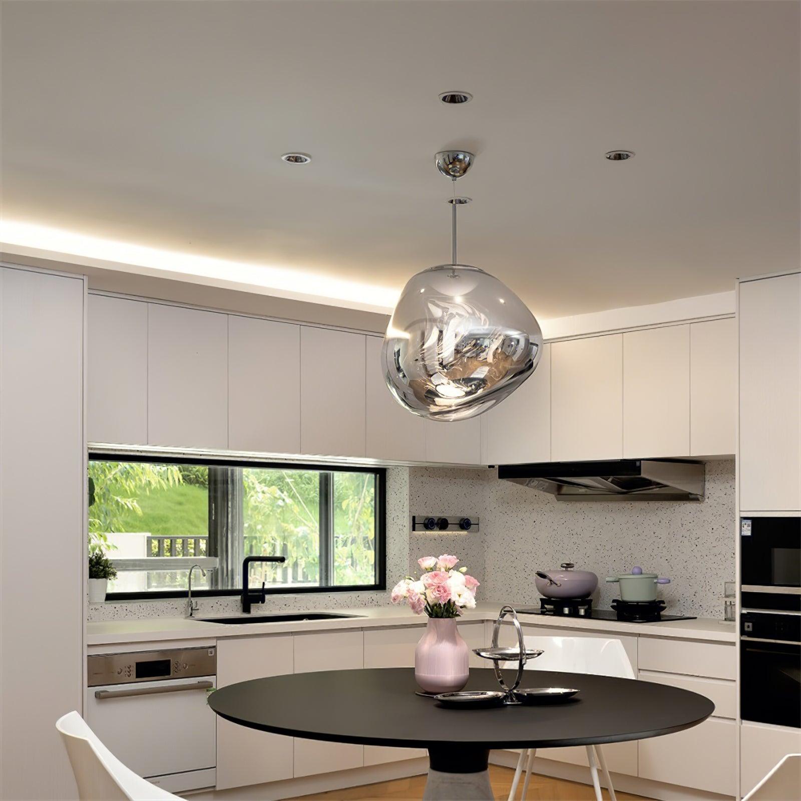 Contemporary Lava Ceiling Suspension Lighting Lobby