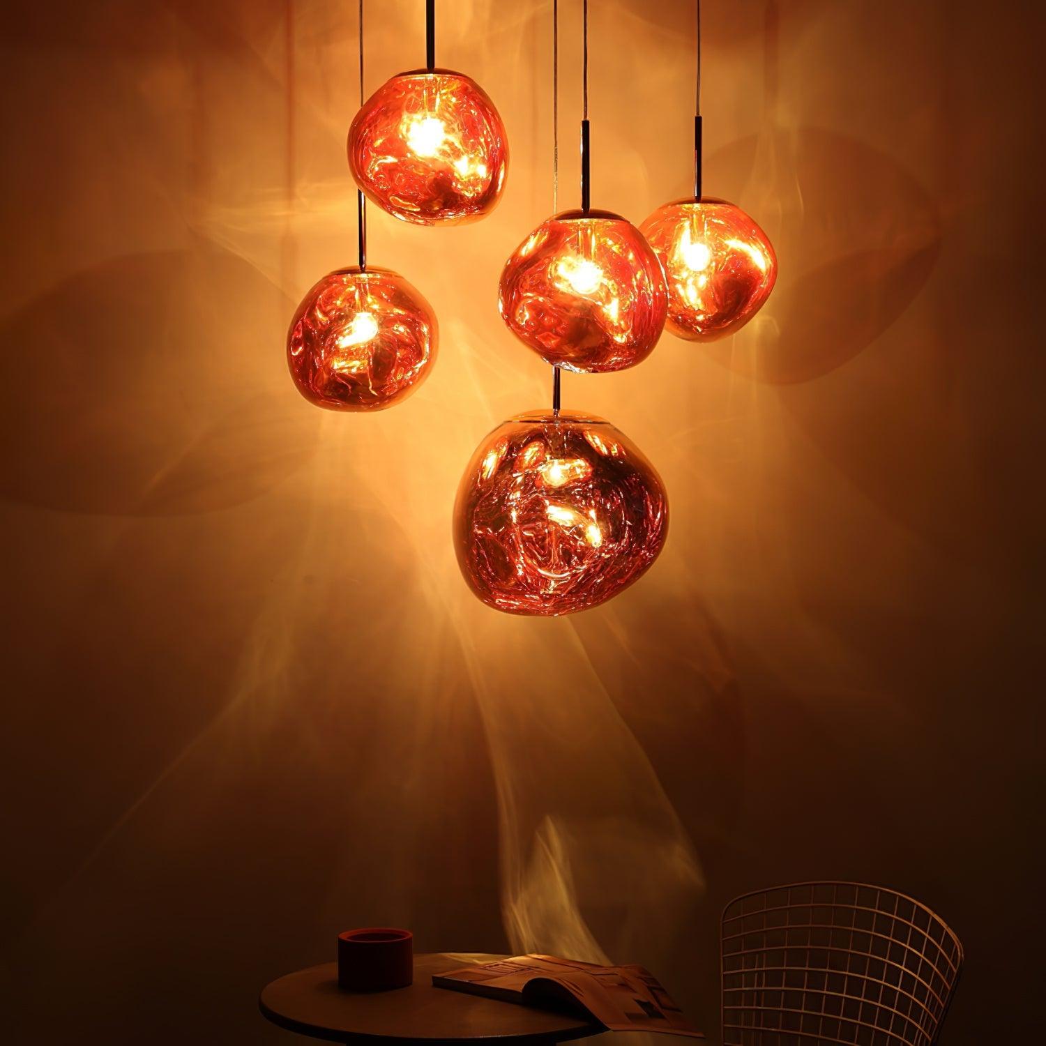 Contemporary Lava Ceiling Suspension Lighting Lobby