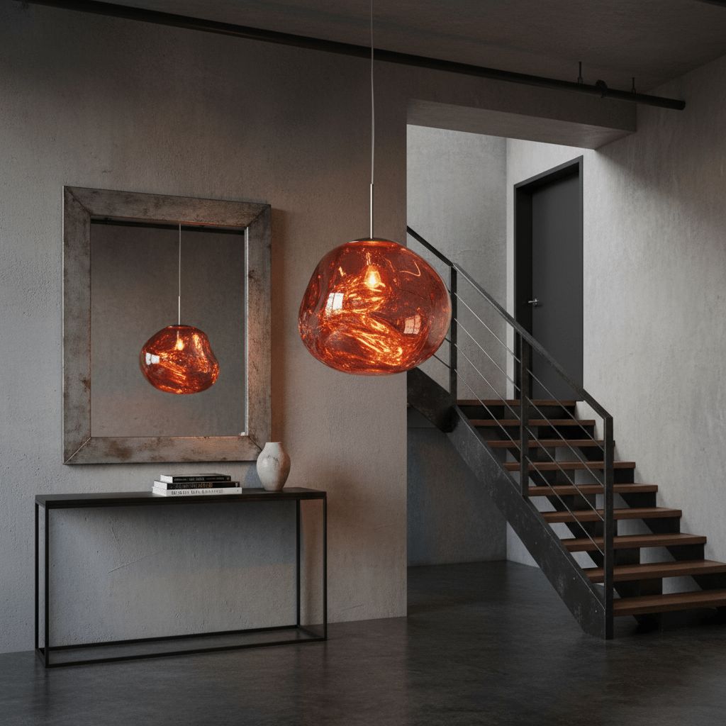 Contemporary Lava Ceiling Suspension Lighting Lobby