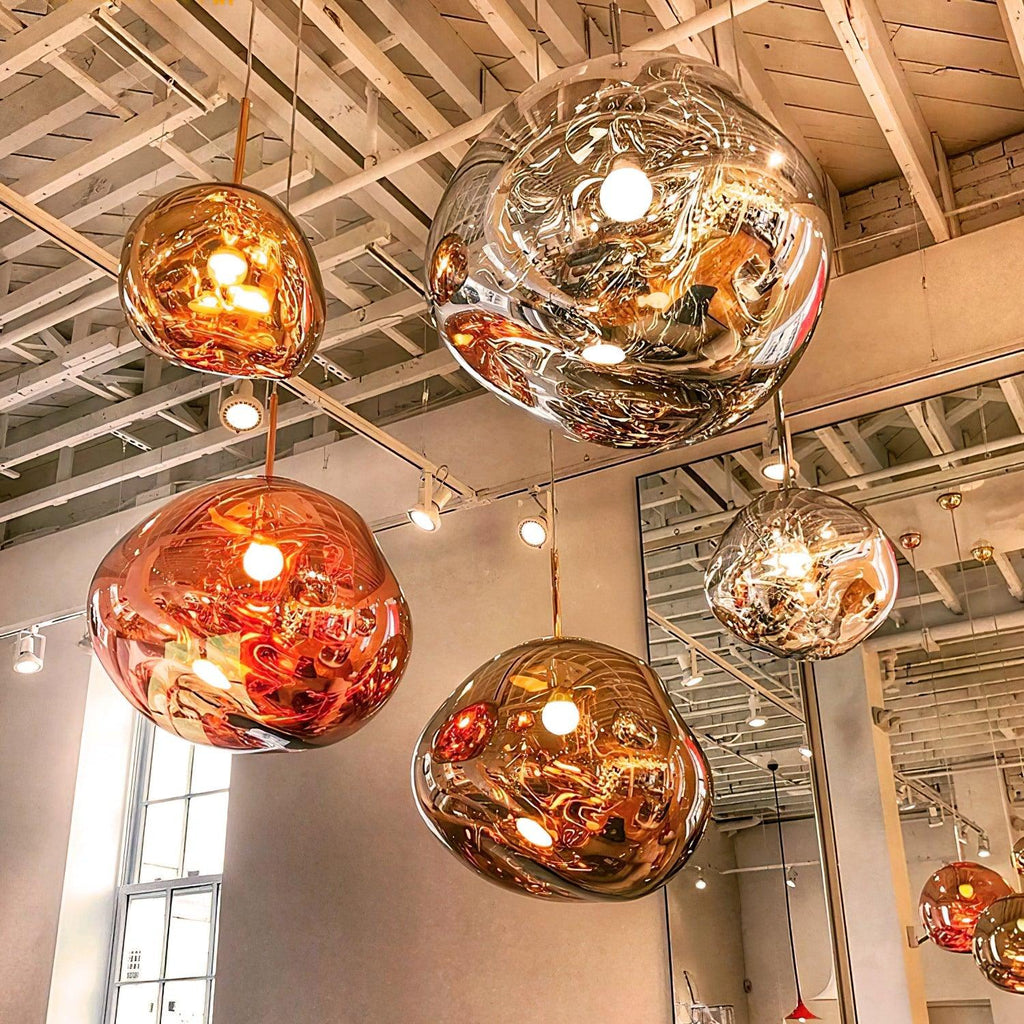 Contemporary Lava Ceiling Suspension Lighting Lobby