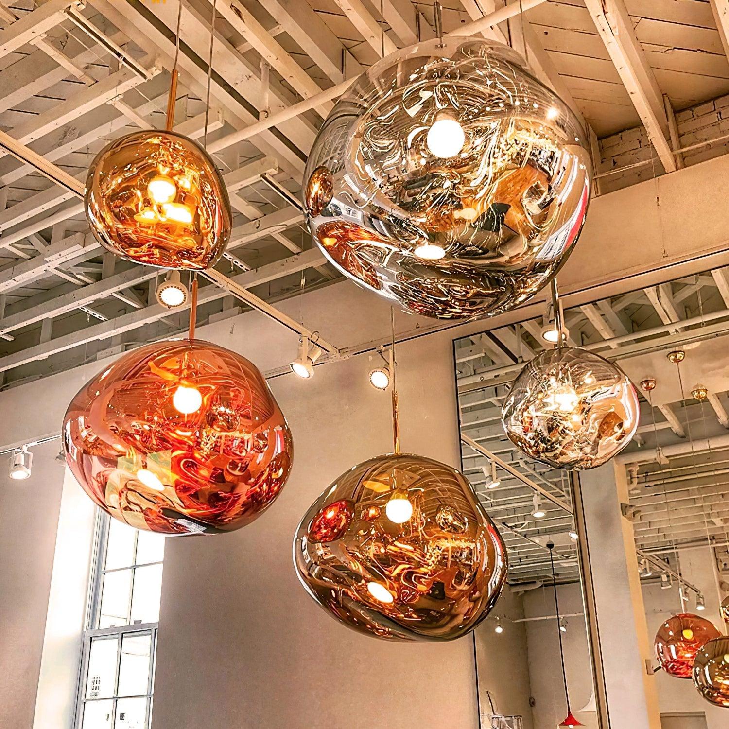 Contemporary Lava Ceiling Suspension Lighting Lobby