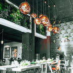 Contemporary Lava Ceiling Suspension Lighting Lobby