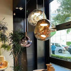 Contemporary Lava Ceiling Suspension Lighting Lobby