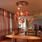 Contemporary Lava Ceiling Suspension Lighting Lobby
