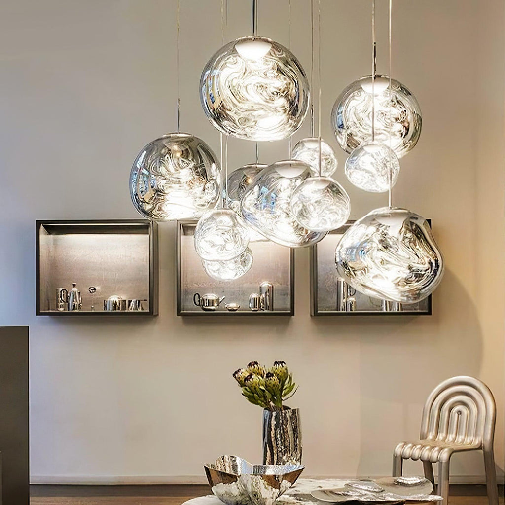 Contemporary Lava Ceiling Suspension Lighting Lobby