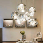 Contemporary Lava Ceiling Suspension Lighting Lobby
