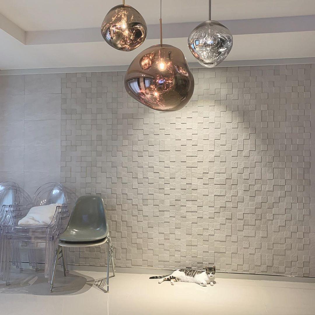 Contemporary Lava Ceiling Suspension Lighting Lobby