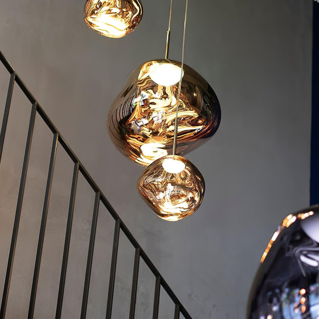 Contemporary Lava Ceiling Suspension Lighting Lobby