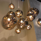 Contemporary Lava Ceiling Suspension Lighting Lobby