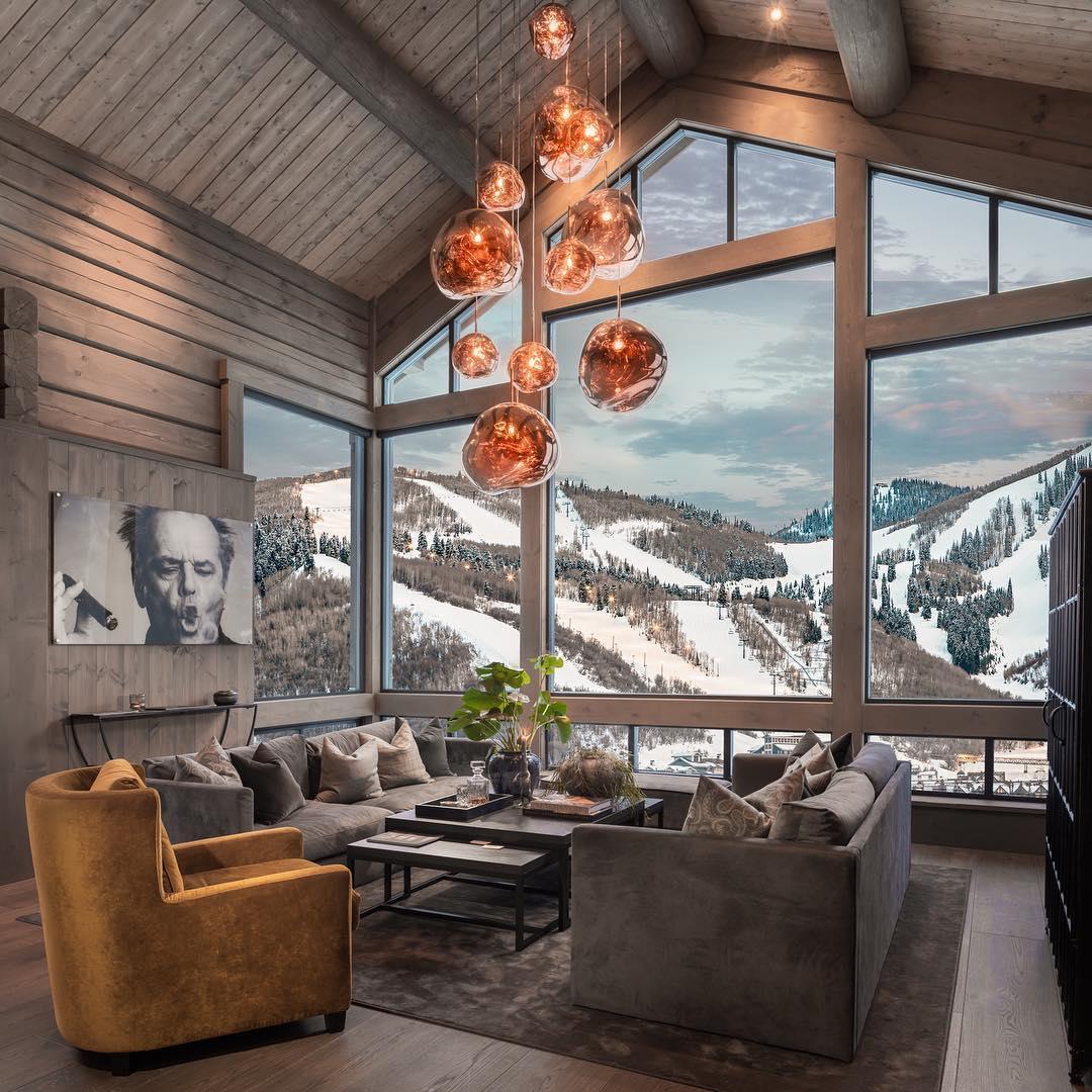 Contemporary Lava Ceiling Suspension Lighting Lobby