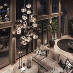 Contemporary Lava Ceiling Suspension Lighting Lobby