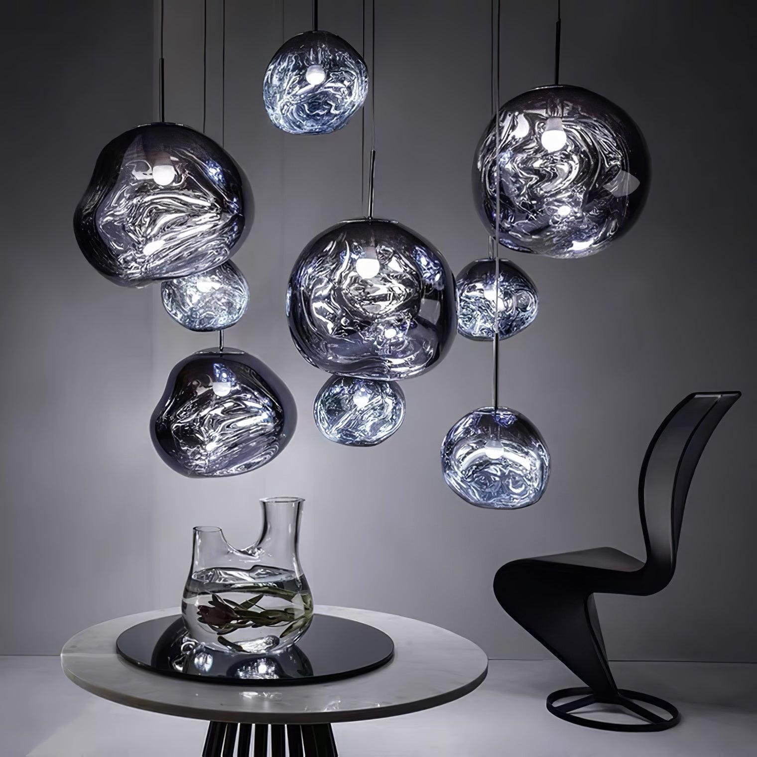 Contemporary Lava Ceiling Suspension Lighting Lobby