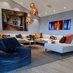 Contemporary Lava Ceiling Suspension Lighting Lobby