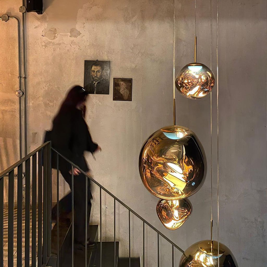 Contemporary Lava Ceiling Suspension Lighting Lobby