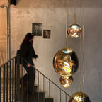 Contemporary Lava Ceiling Suspension Lighting Lobby