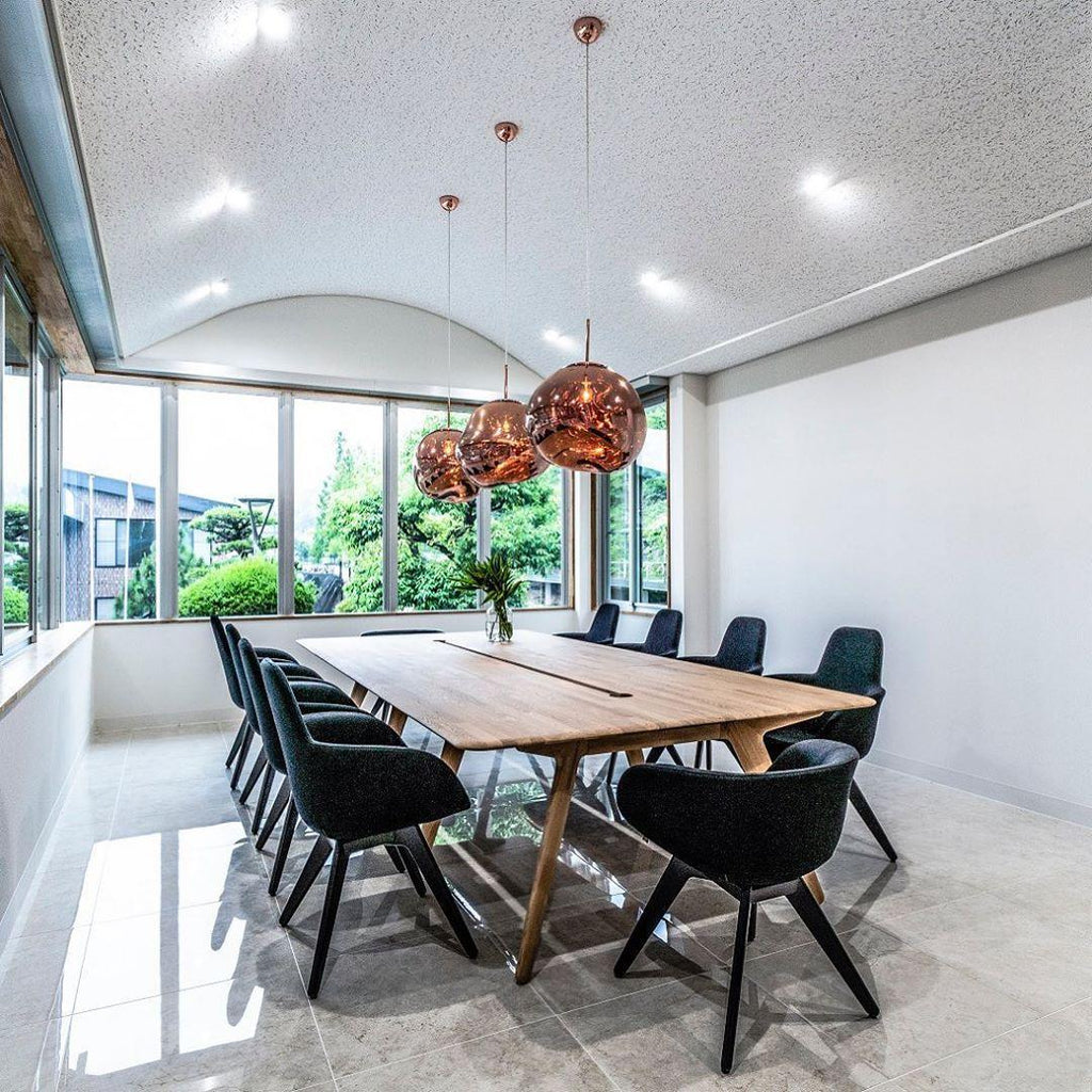 Contemporary Lava Ceiling Suspension Lighting Lobby