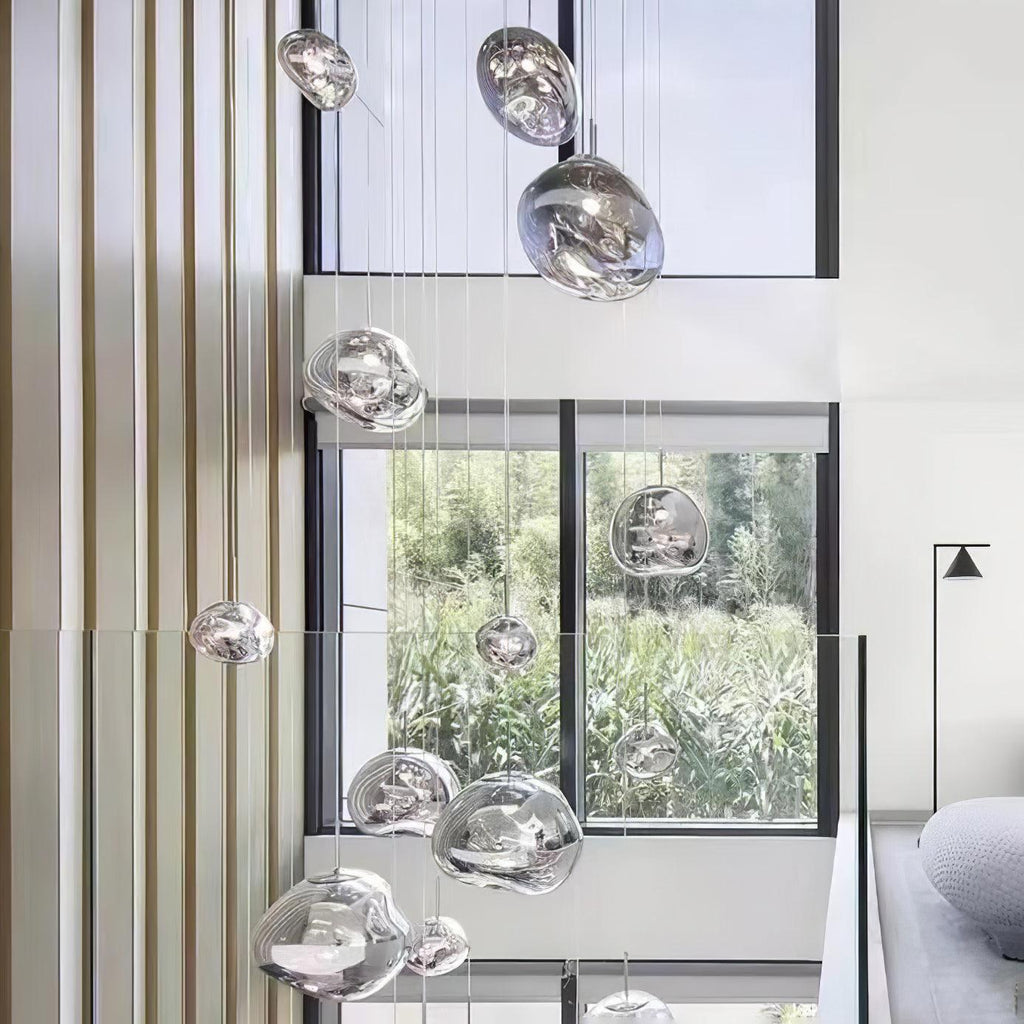 Contemporary Lava Ceiling Suspension Lighting Lobby