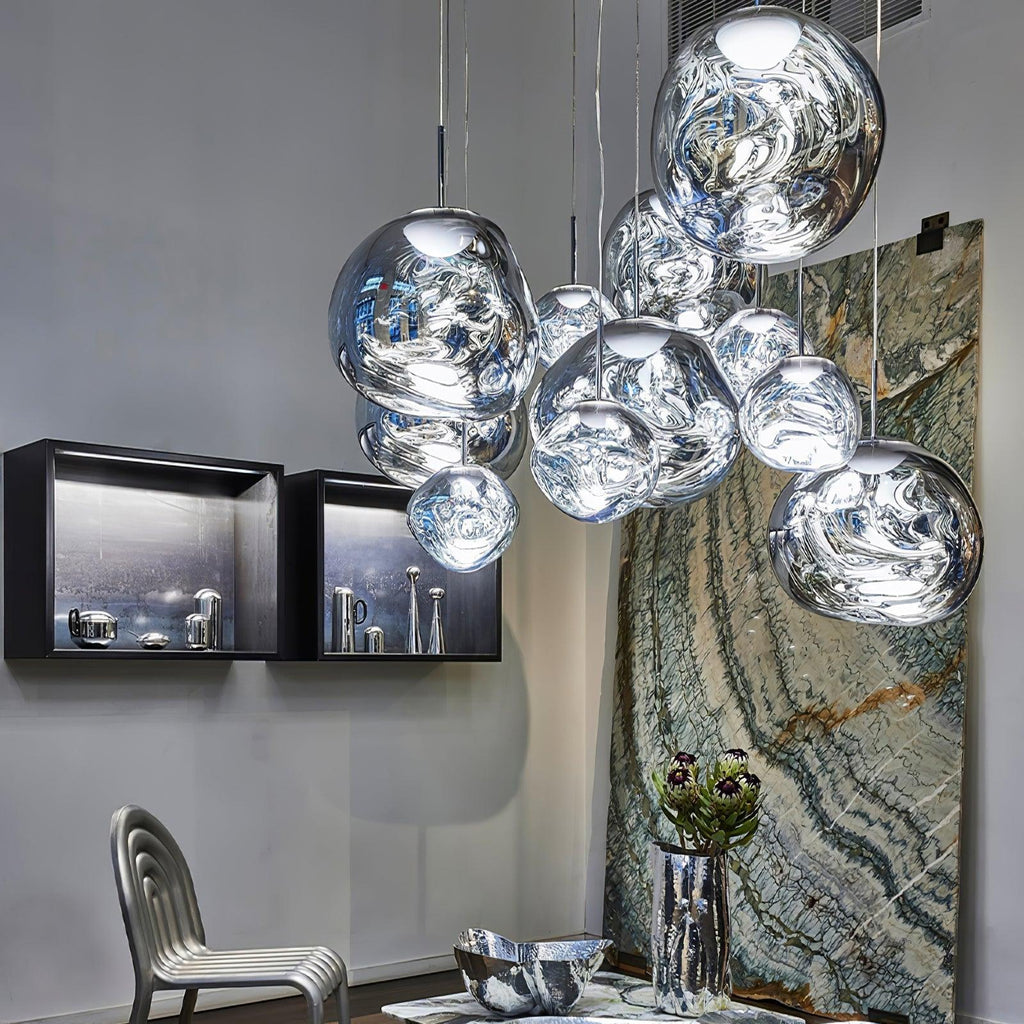 Contemporary Lava Ceiling Suspension Lighting Lobby