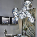 Contemporary Lava Ceiling Suspension Lighting Lobby
