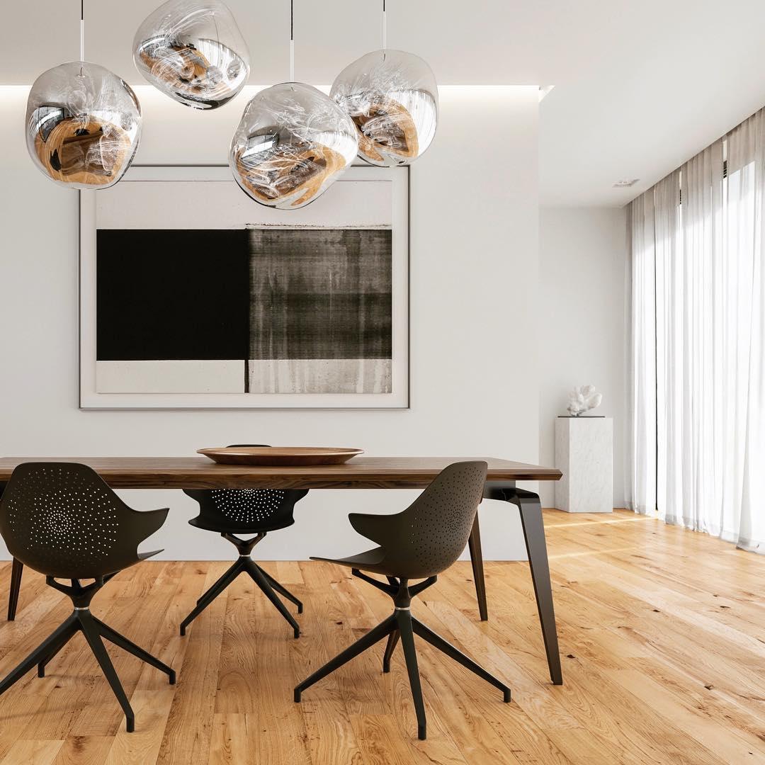 Contemporary Lava Ceiling Suspension Lighting Lobby