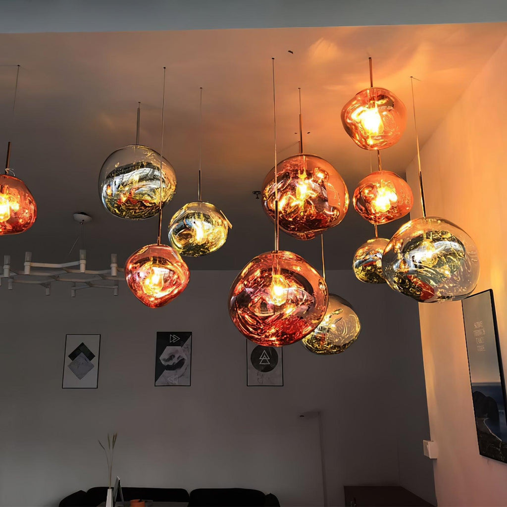 Contemporary Lava Ceiling Suspension Lighting Lobby