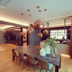 Contemporary Lava Ceiling Suspension Lighting Lobby