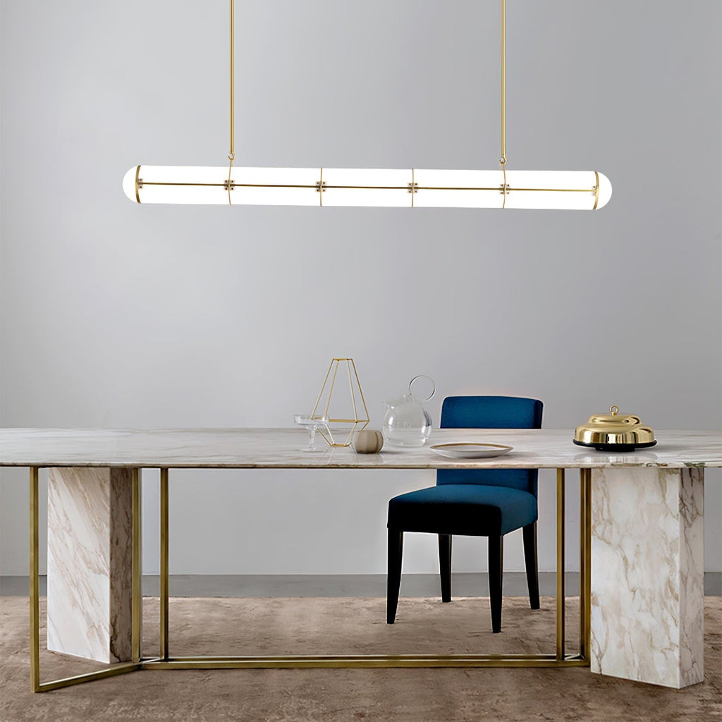 Cylindrical Ceiling Suspension Lamp Lighting Lobby