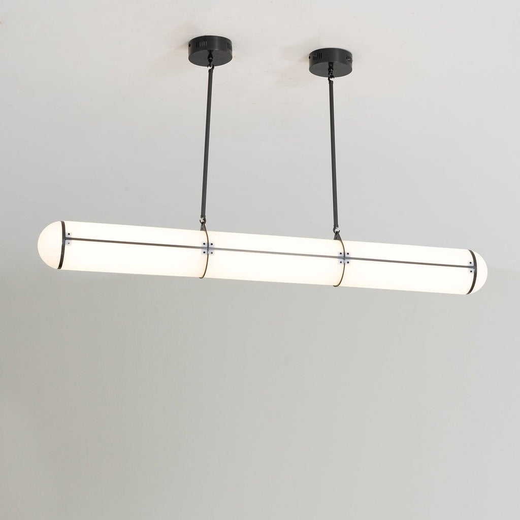 Cylindrical Ceiling Suspension Lamp Lighting Lobby