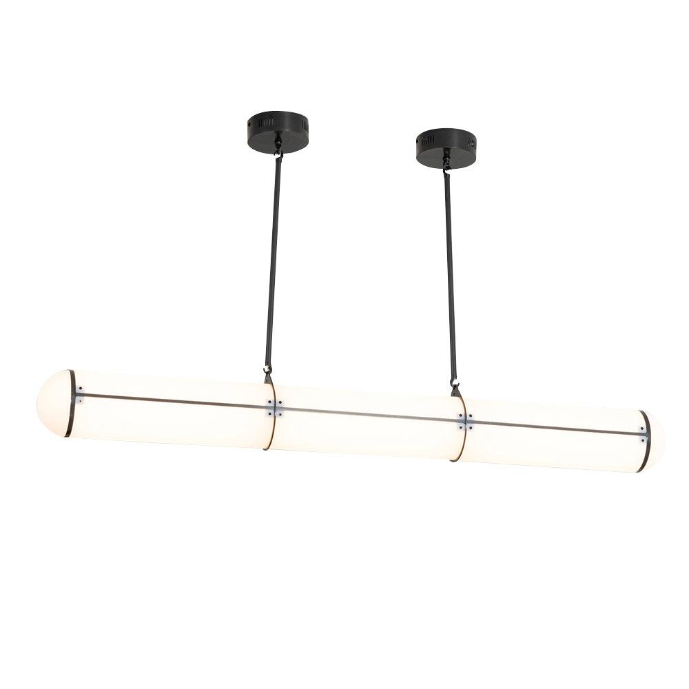 Cylindrical Ceiling Suspension Lamp Lighting Lobby
