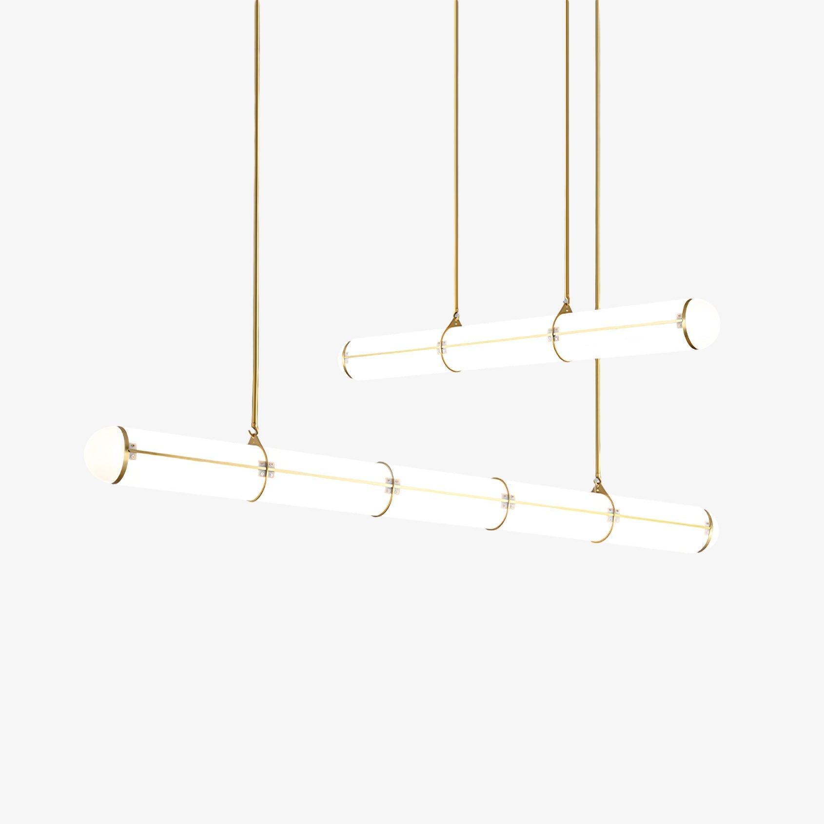 Cylindrical Ceiling Suspension Lamp Lighting Lobby