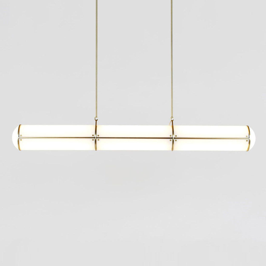 Cylindrical Ceiling Suspension Lamp Lighting Lobby