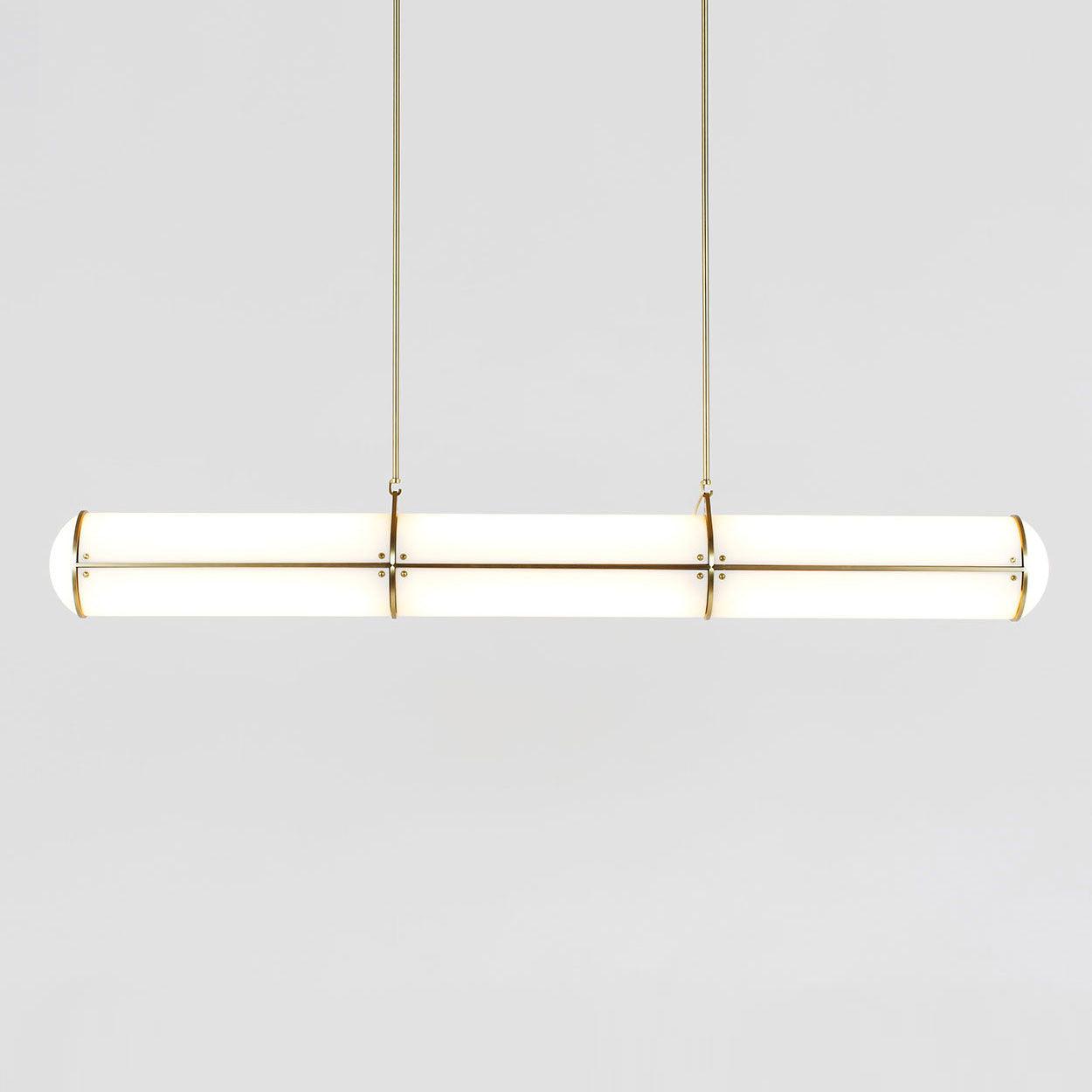 Cylindrical Ceiling Suspension Lamp Lighting Lobby