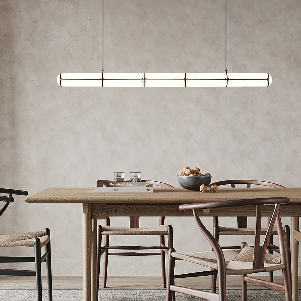 Cylindrical Ceiling Suspension Lamp Lighting Lobby