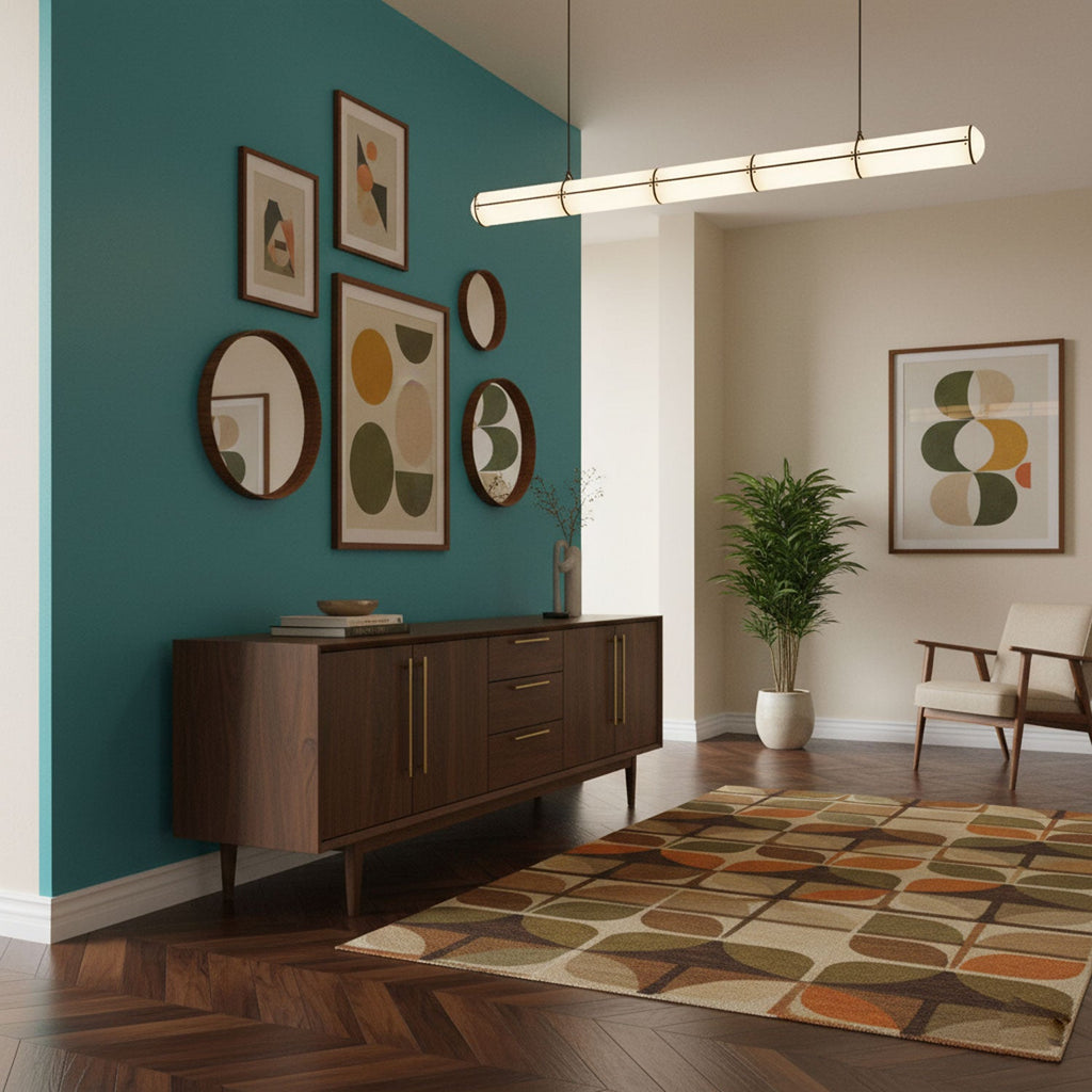 Cylindrical Ceiling Suspension Lamp Lighting Lobby