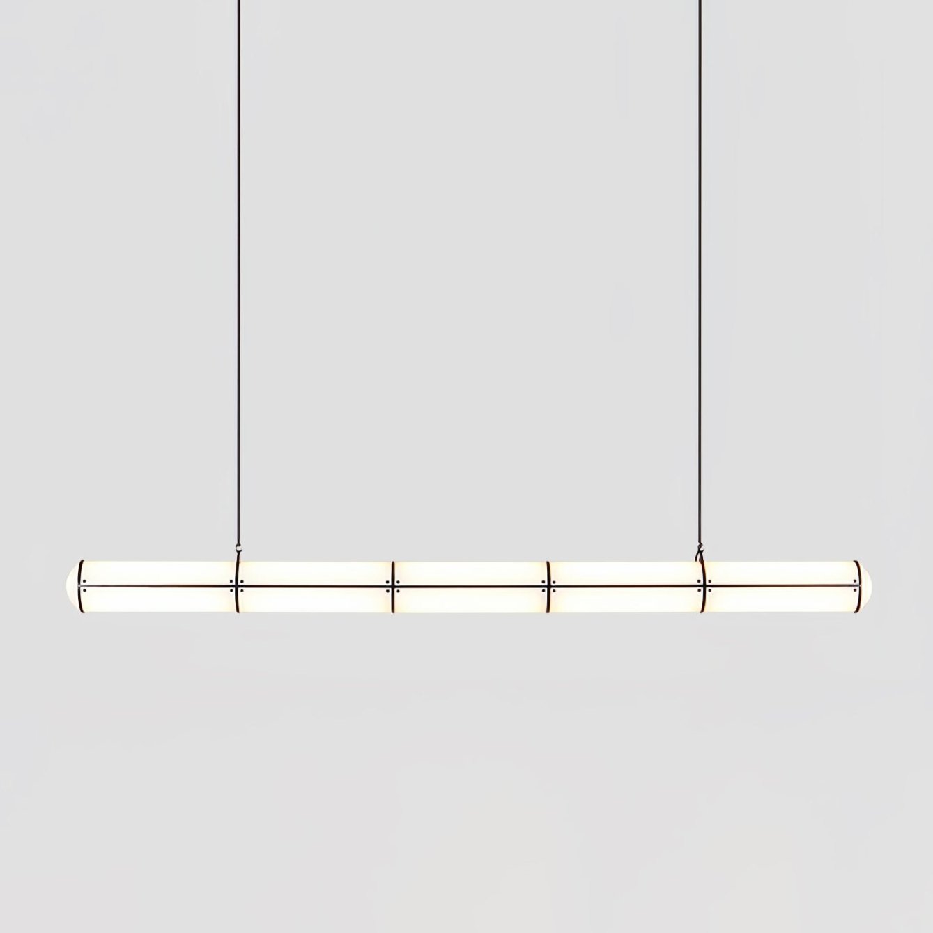 Cylindrical Ceiling Suspension Lamp Lighting Lobby