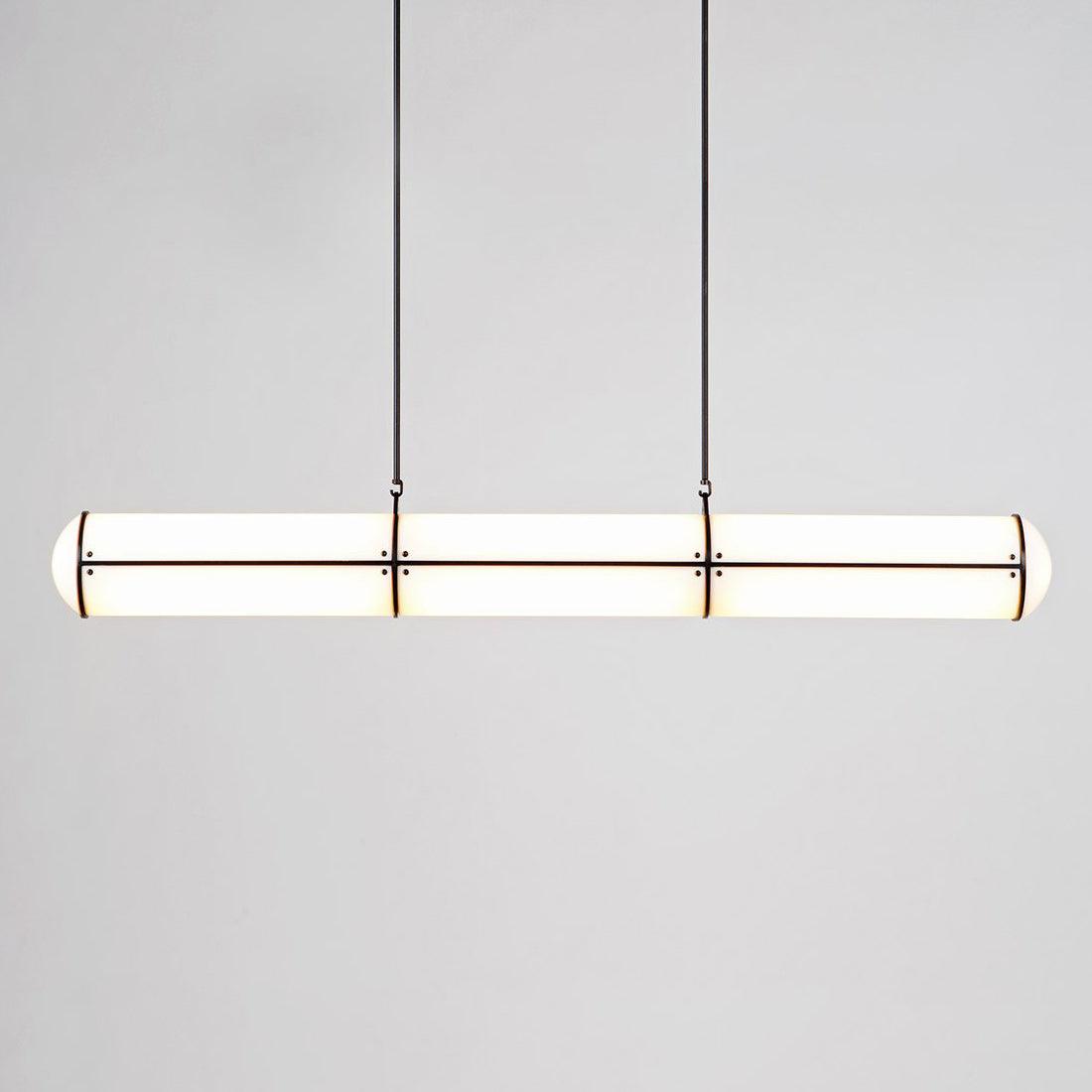 Cylindrical Ceiling Suspension Lamp Lighting Lobby