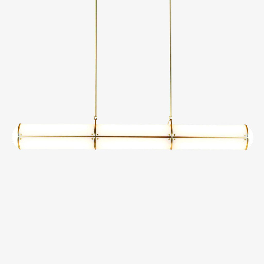 Cylindrical Ceiling Suspension Lamp Lighting Lobby