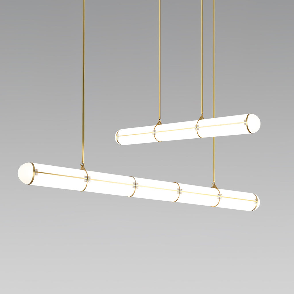 Cylindrical Ceiling Suspension Lamp Lighting Lobby