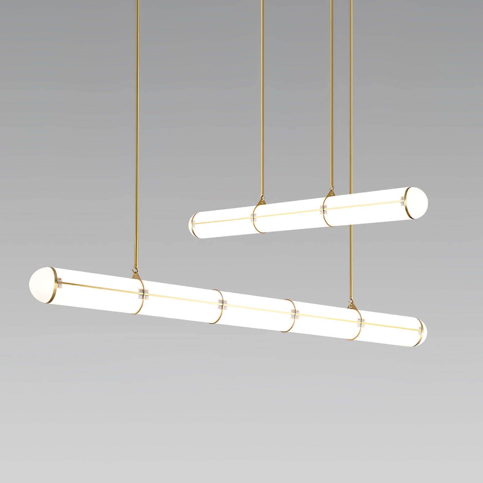 Cylindrical Ceiling Suspension Lamp Lighting Lobby