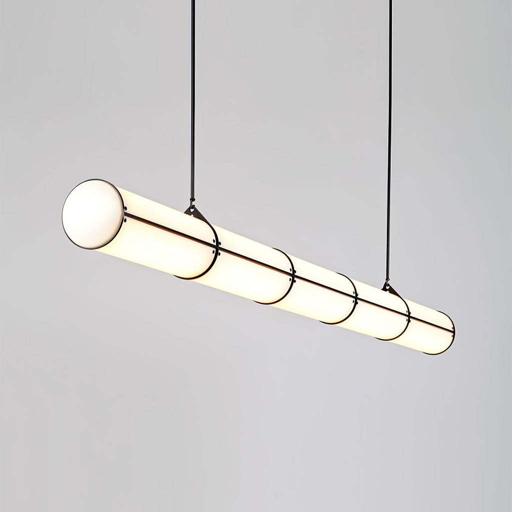 Cylindrical Ceiling Suspension Lamp Lighting Lobby