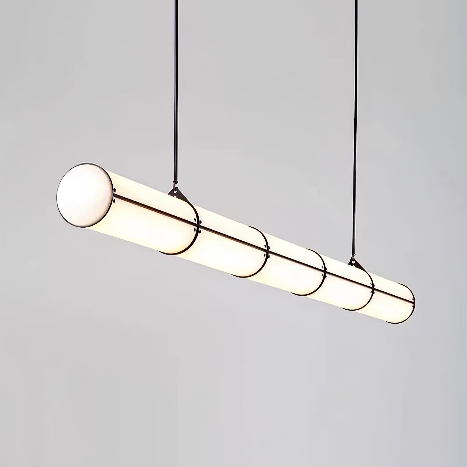 Cylindrical Ceiling Suspension Lamp Lighting Lobby