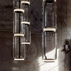 Cylindrical LED Ceiling Suspension Light Lighting Lobby