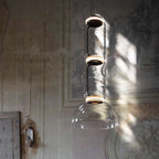 Cylindrical LED Ceiling Suspension Light Lighting Lobby