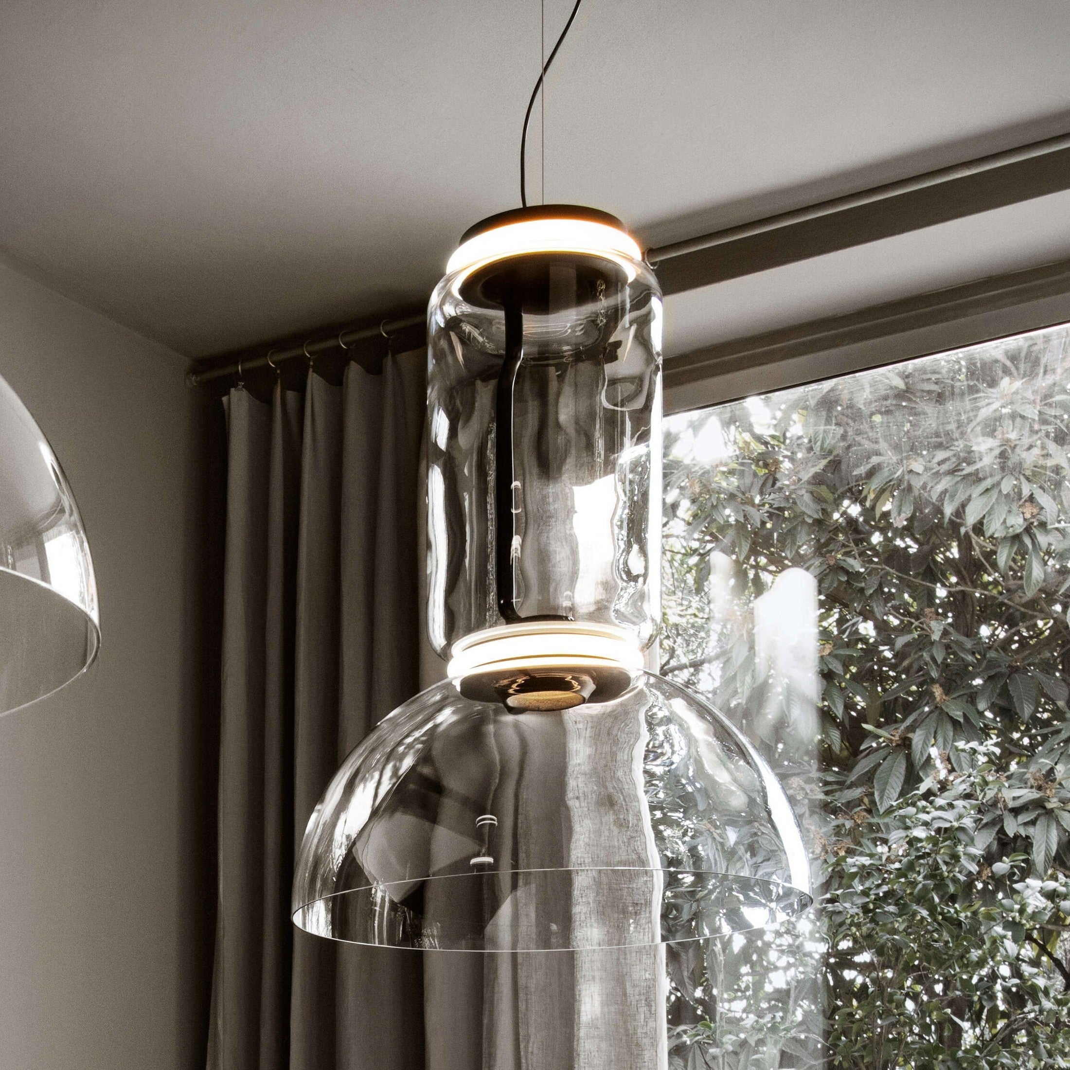 Cylindrical LED Ceiling Suspension Light Lighting Lobby