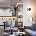 Cylindrical LED Ceiling Suspension Light Lighting Lobby