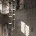 Cylindrical LED Ceiling Suspension Light Lighting Lobby