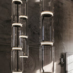 Cylindrical LED Ceiling Suspension Light Lighting Lobby