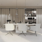 Cylindrical LED Ceiling Suspension Light Lighting Lobby